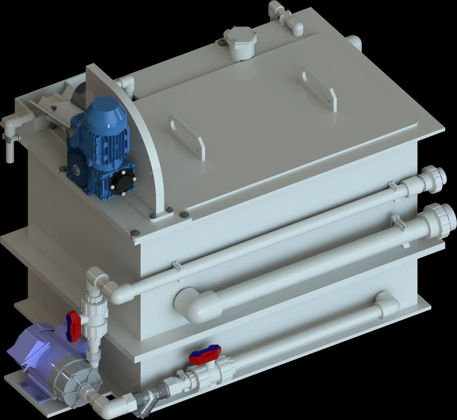 3D model of a 40-litre oil separator