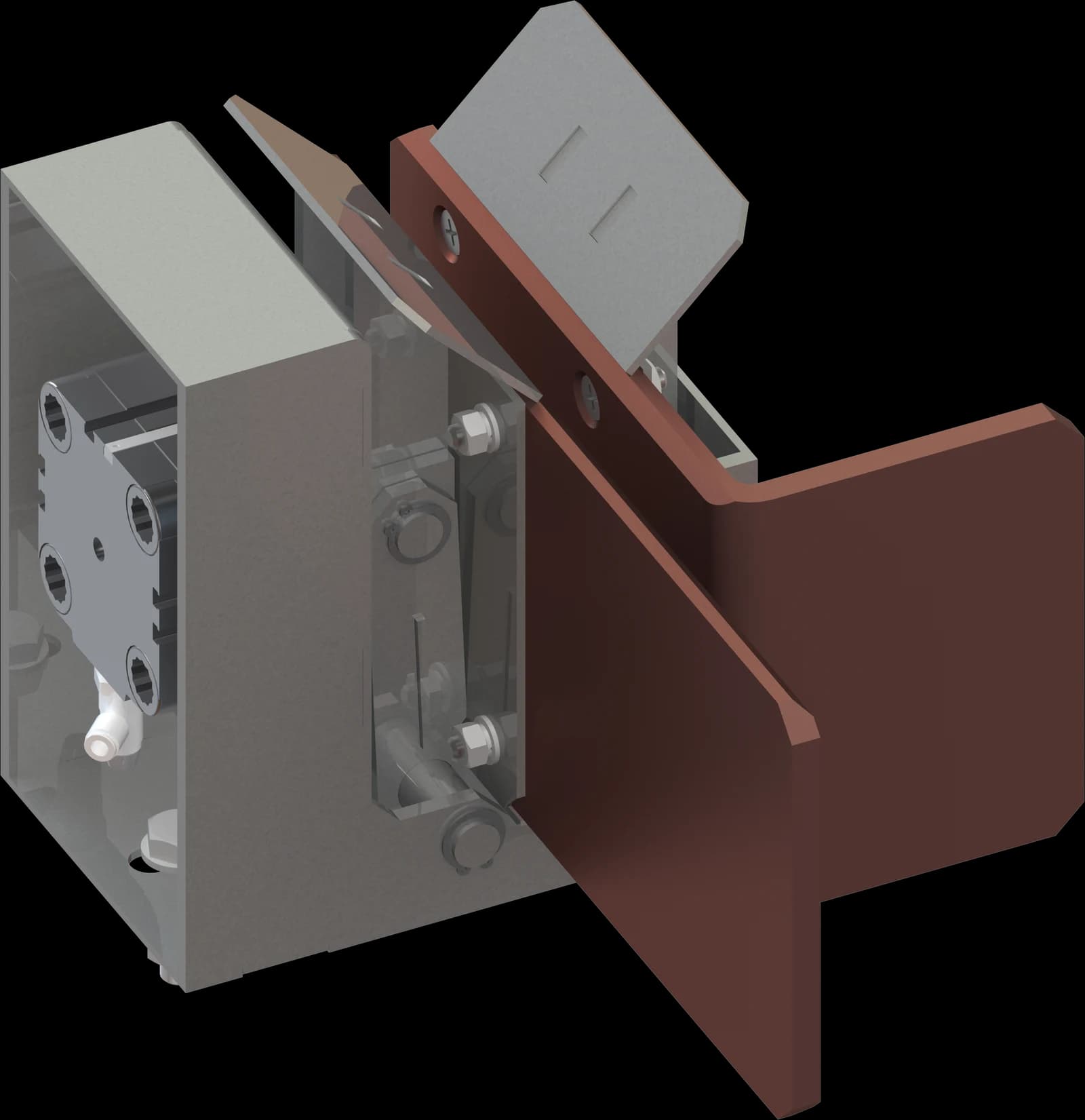 3D model of a current-carrying contact seat