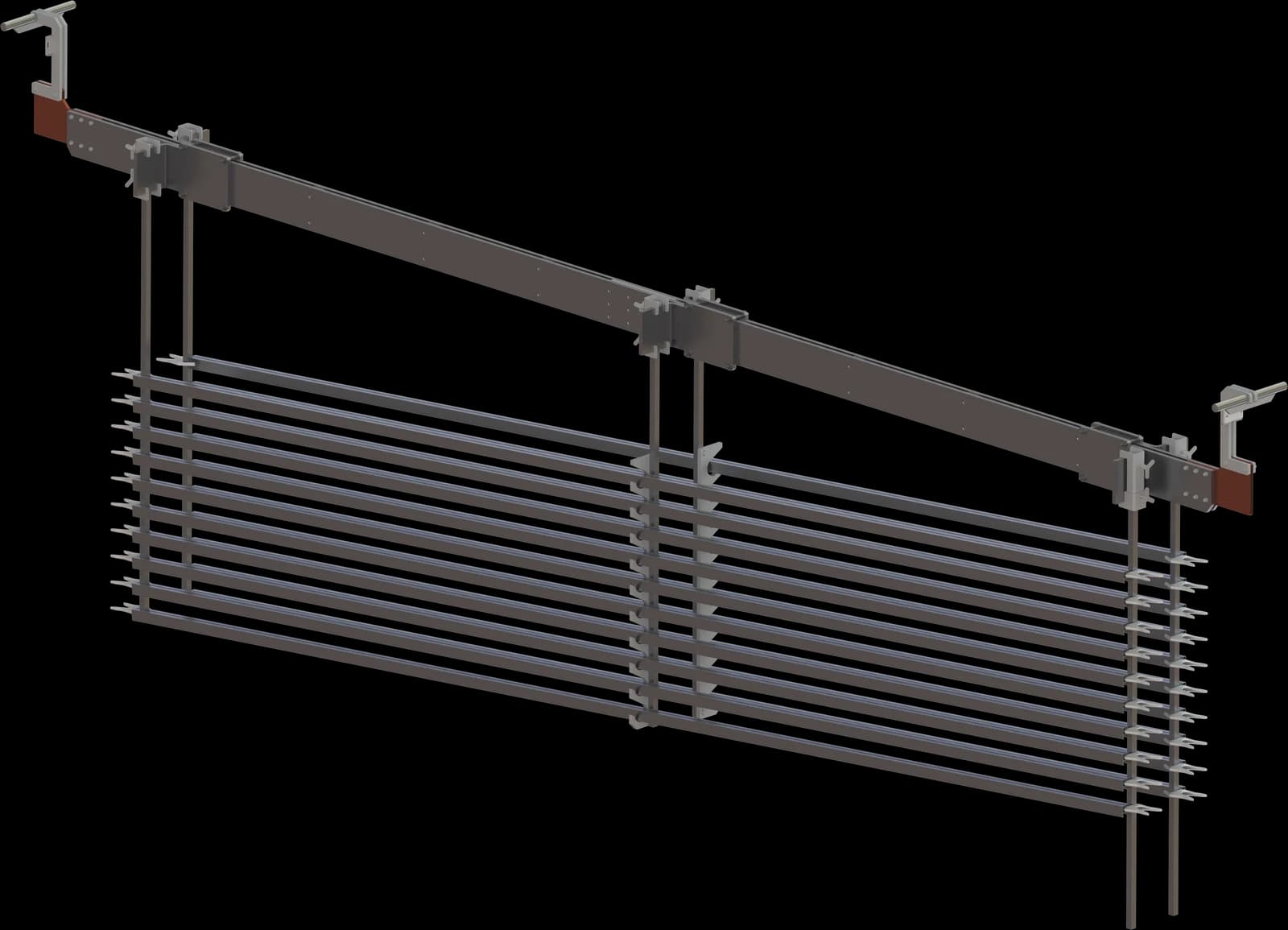 3D model of a workpiece carrier with jig