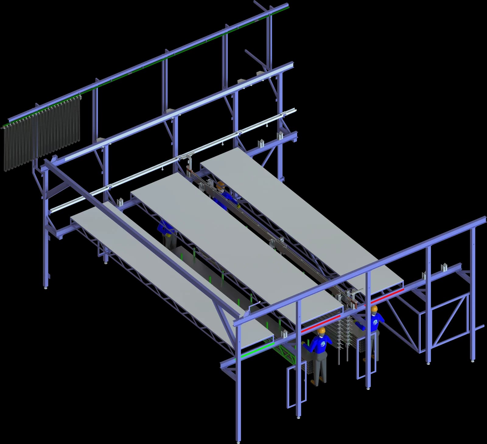 3D model of an EVESS load/unload station